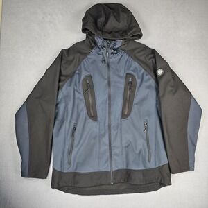 Icewear Daniel Jacket Mens XL Blue Softshell Fleece lined Hooded Ski FW-2089